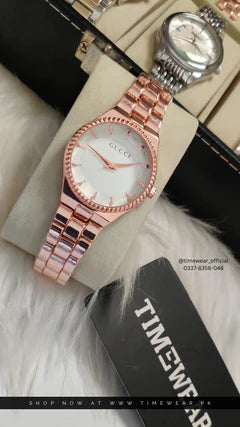 Ladies Elegant Watches – Rose Gold, Crystal & Two-Tone Styles