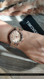 Ladies Elegant Watches – Rose Gold, Crystal & Two-Tone Styles