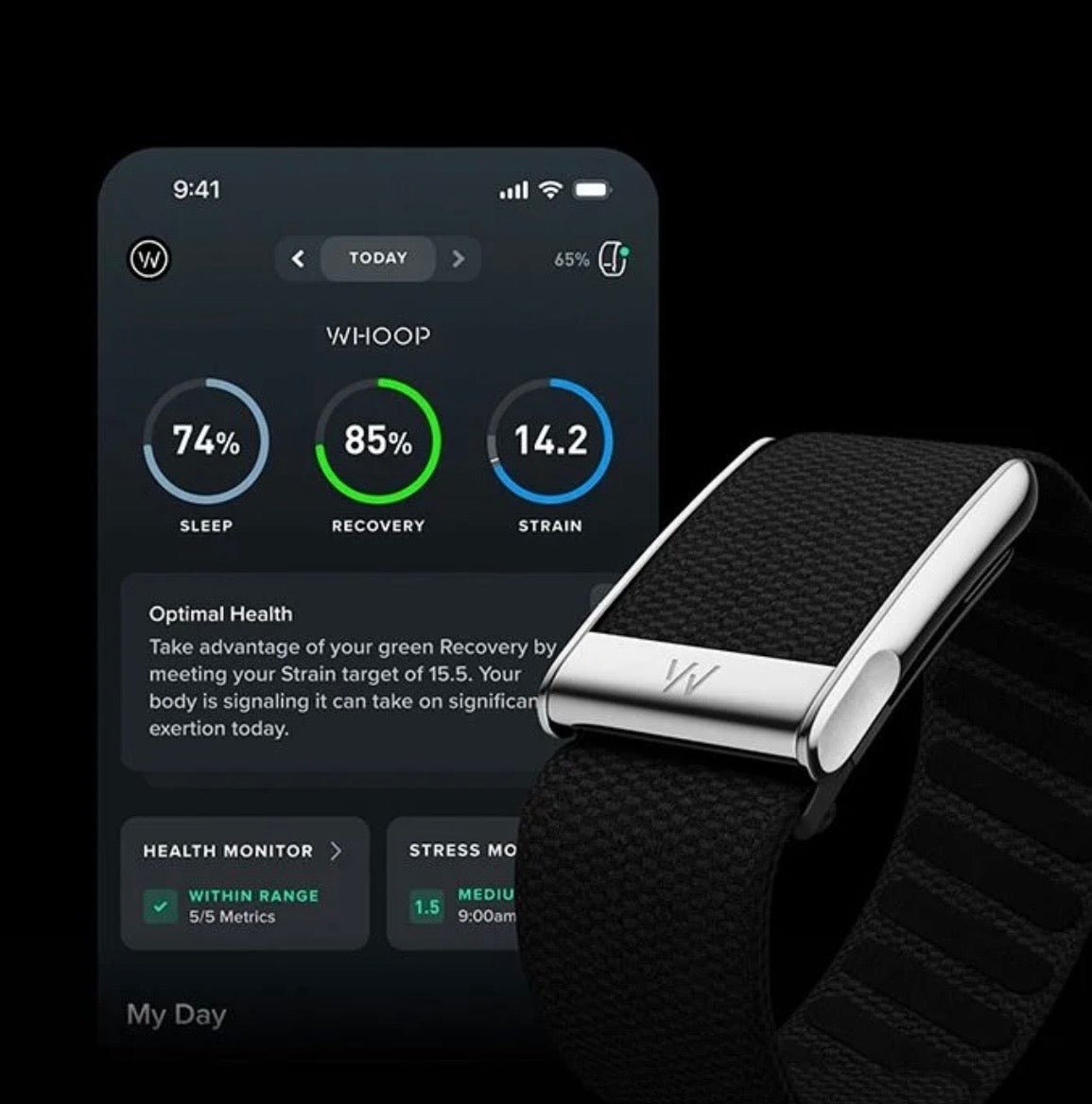 Whoop Life 5.0 MG Health and Fitness Tracker