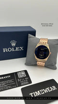 Rolex Digital Smart Watch – Rose Gold & Black
