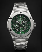 ⌚️Hublot Luxury Skeleton Watch – Silver Edition