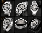 ⌚ SKMEI Premium Dual Display Stainless Steel Men’s Watch – Silver & Black